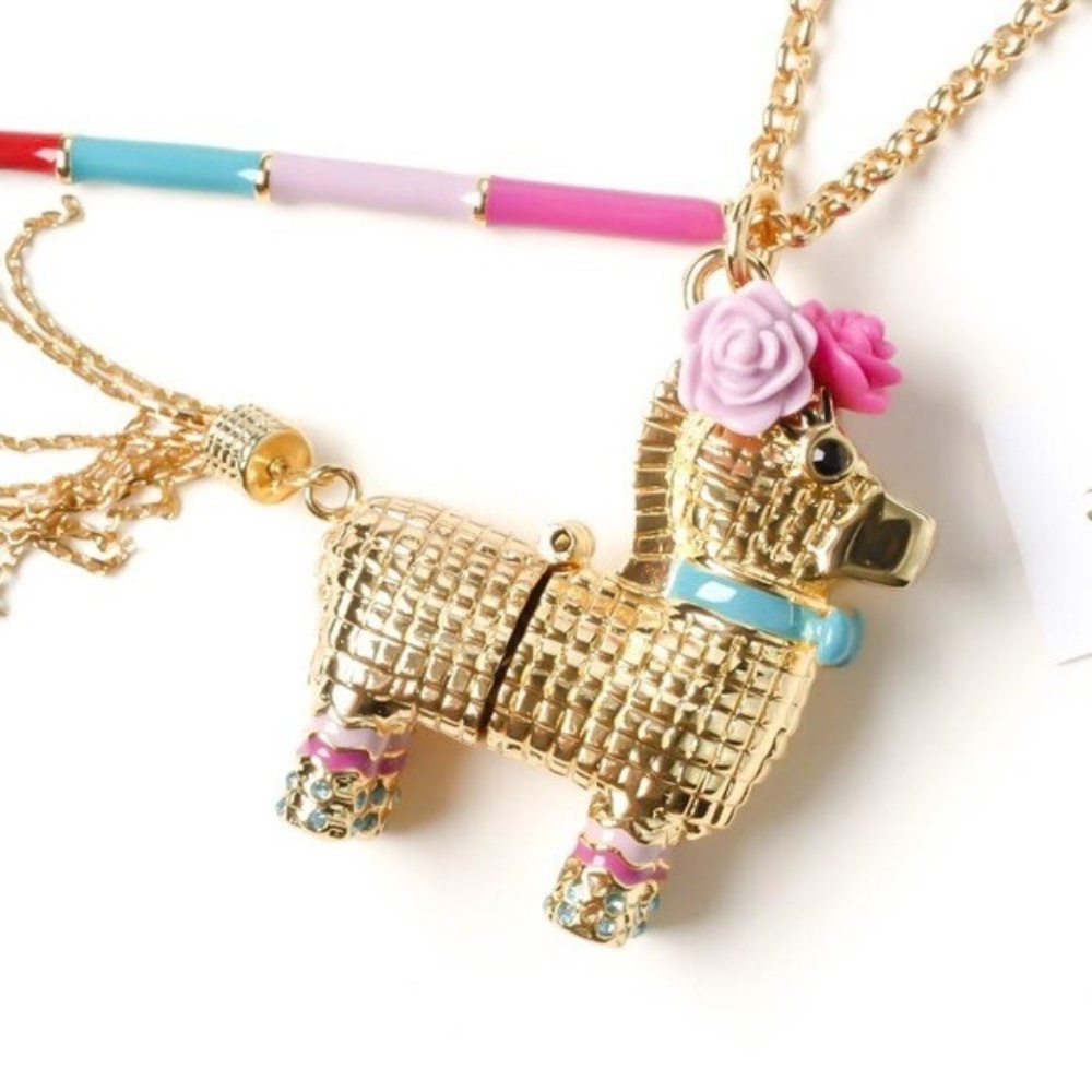 Kate spade pony long statement necklace
